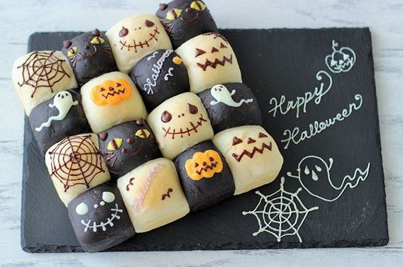 簡単ハロウィンちぎりパン