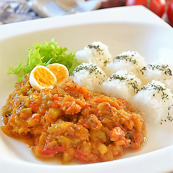 GABAN®スパイスでとろりと旨い焼きナスのカレー♪