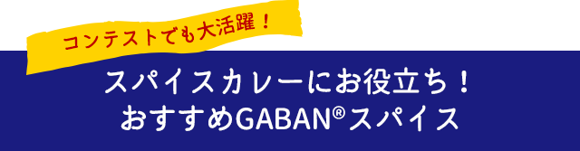 スパイスカレーにお役立ち！おすすめGABAN®スパイス
